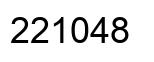 Number 221048 black image