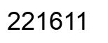 Número 221611 imagen negro