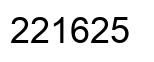 Número 221625 imagen negro