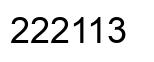 Número 222113 imagen negro
