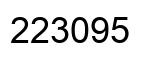 Número 223095 imagen negro