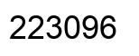 Número 223096 imagen negro