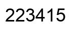 Número 223415 imagen negro