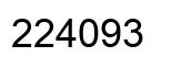 Número 224093 imagen negro