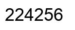 Number 224256 black image