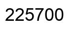 Número 225700 imagen negro