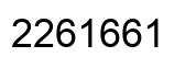 Number 2261661 black image