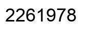 Number 2261978 black image
