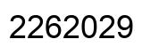 Número 2262029 imagen negro