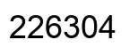 Number 226304 black image