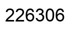 Number 226306 black image
