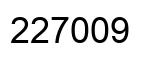 Number 227009 black image