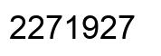 Número 2271927 imagen negro