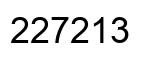 Número 227213 imagen negro
