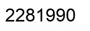 Number 2281990 black image