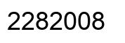 Number 2282008 black image