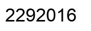 Number 2292016 black image
