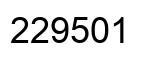 Number 229501 black image