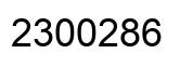 Number 2300286 black image