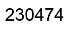 Número 230474 imagen negro