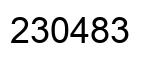Número 230483 imagen negro