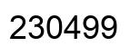 Número 230499 imagen negro