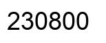 Número 230800 imagen negro