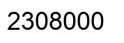 Número 2308000 imagen negro