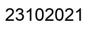 Number 23102021 black image