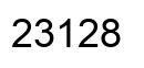 Number 23128 black image