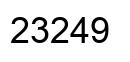 Número 23249 imagen negro