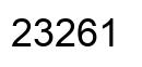 Número 23261 imagen negro
