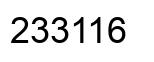 Número 233116 imagen negro
