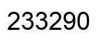 Número 233290 imagen negro
