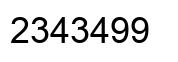 Número 2343499 imagen negro