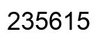 Número 235615 imagen negro