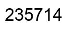 Número 235714 imagen negro