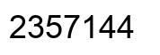 Número 2357144 imagen negro
