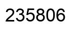 Número 235806 imagen negro