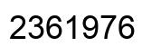 Número 2361976 imagen negro
