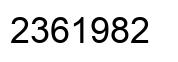 Número 2361982 imagen negro