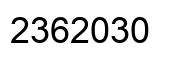 Número 2362030 imagen negro