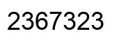 Número 2367323 imagen negro