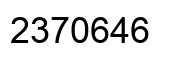 Número 2370646 imagen negro