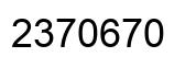 Número 2370670 imagen negro