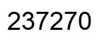 Número 237270 imagen negro