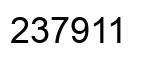 Número 237911 imagen negro