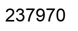 Number 237970 black image