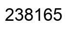 Number 238165 black image