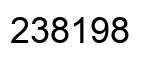 Number 238198 black image